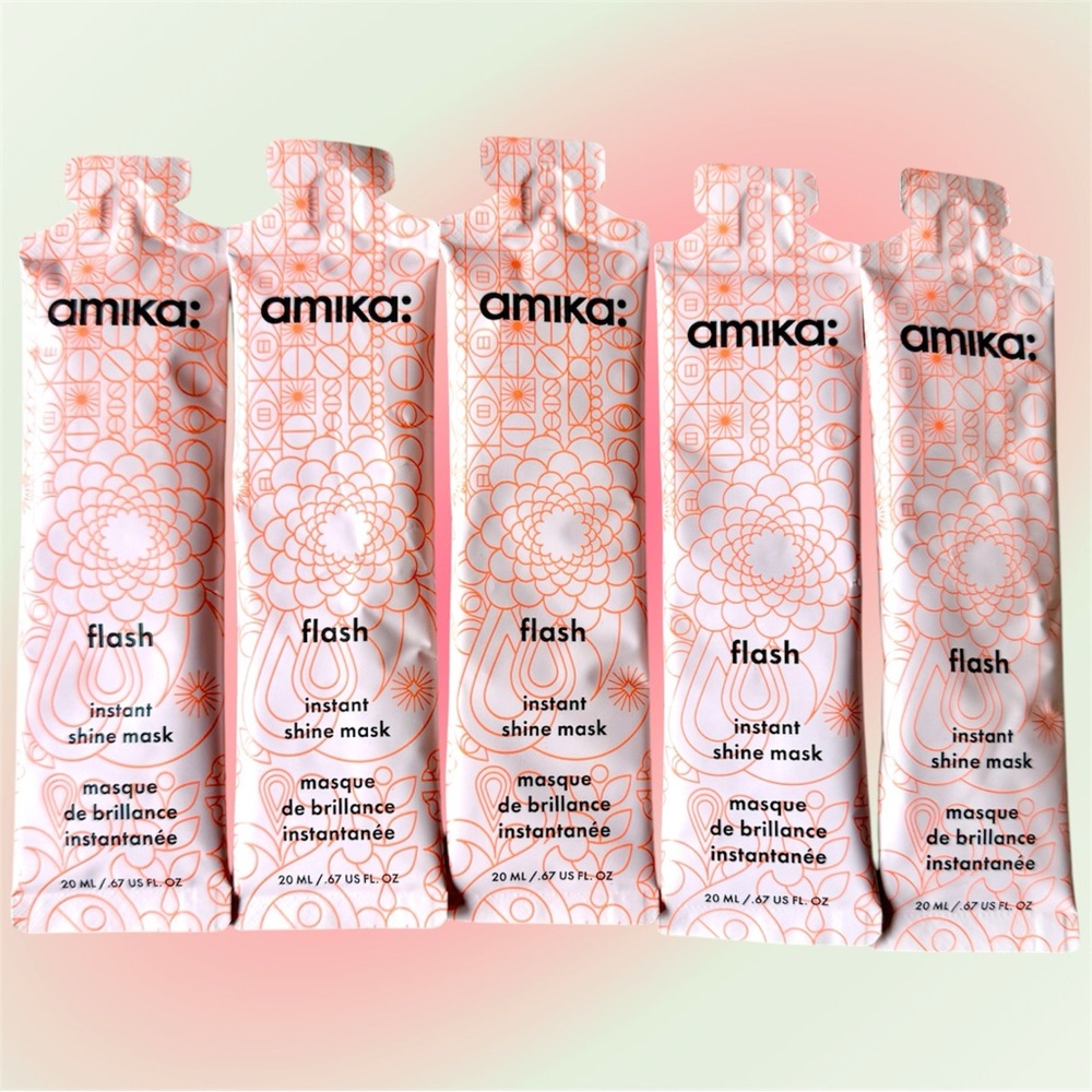 Amika Flash Instant Shine Mask 20ml Bundle Travel Size Hair Care Brand NEW